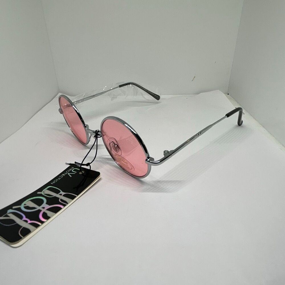 Retro Round UV400 Fashion Sunglasses – Metal Frame – New